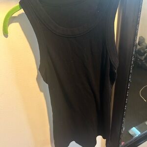 Amazon Black Ribbed Tank Top